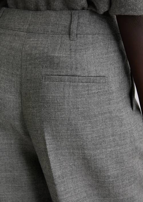 Pantalon de costume large Warm Granite Melange en vue détaillée