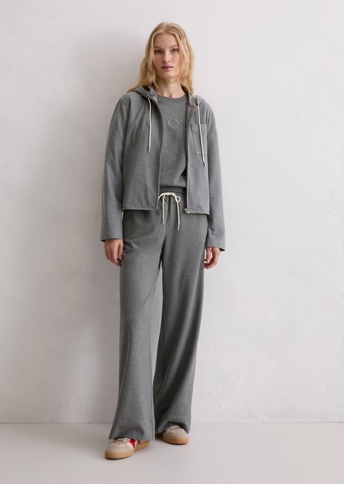 Indoor hooded jacket regular — Warm Granite Melange