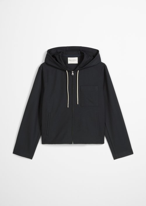 Indoor hooded jacket regular — Deep Night Blue