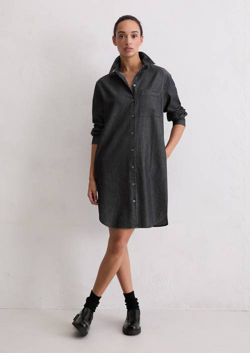 Abito a camicia regular Dark Blue in vista frontale