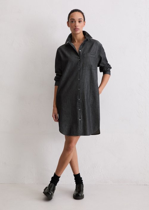 Shirt dress regular — Dark Blue