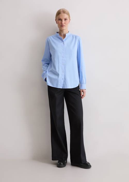 Camicetta rilassata con collo alto Sunny Sea in vista frontale