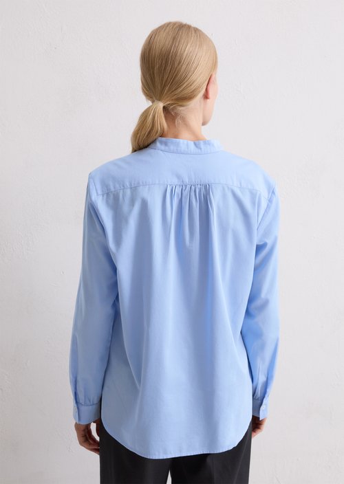 Relaxed stand-up collar blouse — Sunny Sea