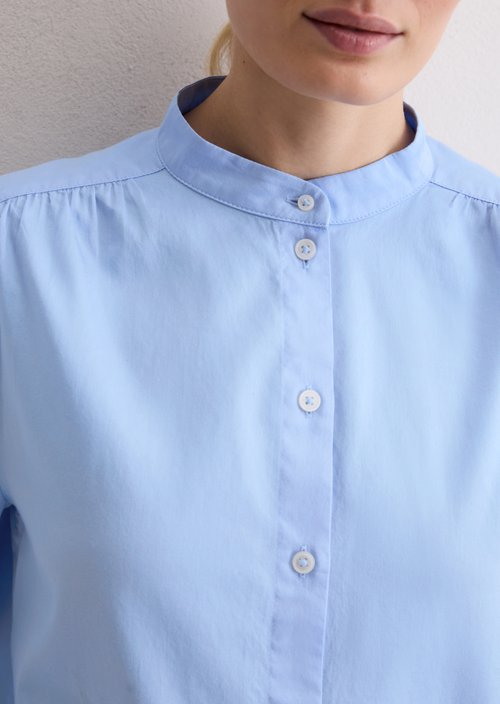 Relaxed stand-up collar blouse — Sunny Sea
