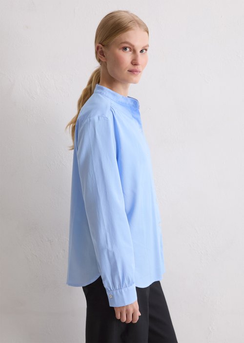 Relaxed stand-up collar blouse — Sunny Sea