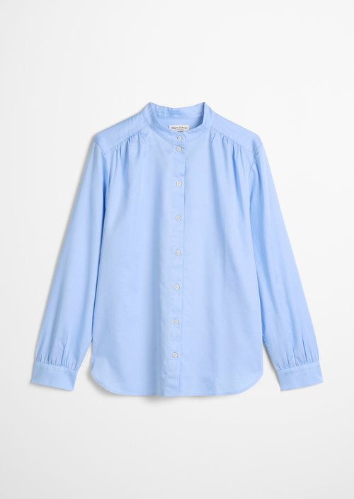 Relaxed stand-up collar blouse — Sunny Sea