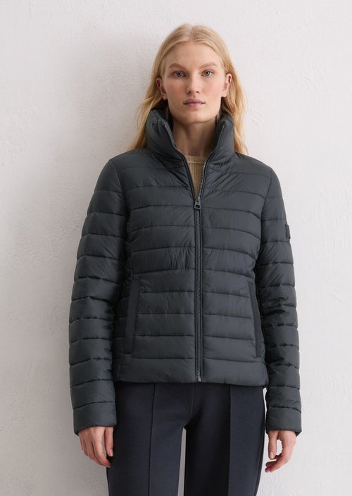 Lightweight quilted jacket fitted — Deep Night Blue
