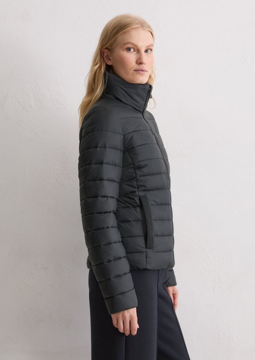 Lightweight quilted jacket fitted — Deep Night Blue