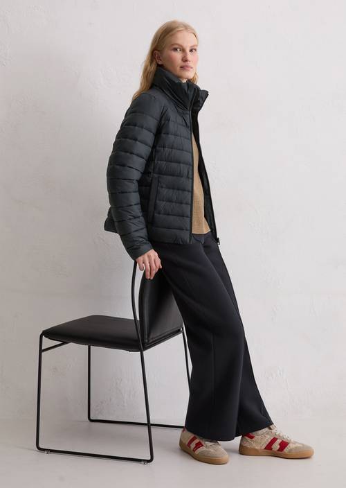 Veste matelassée légère fitted Deep Night Blue en vue de face