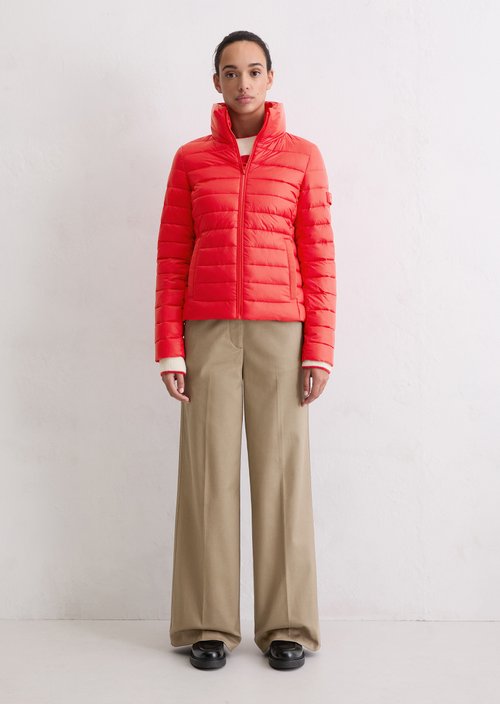 Lightweight quilted jacket fitted — Bright Red