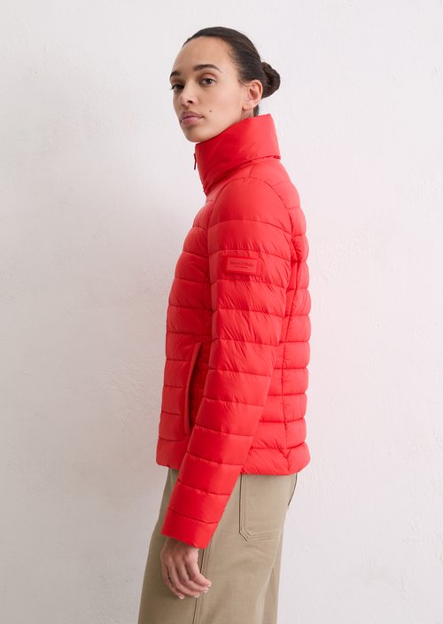 Lightweight quilted jacket fitted — Bright Red