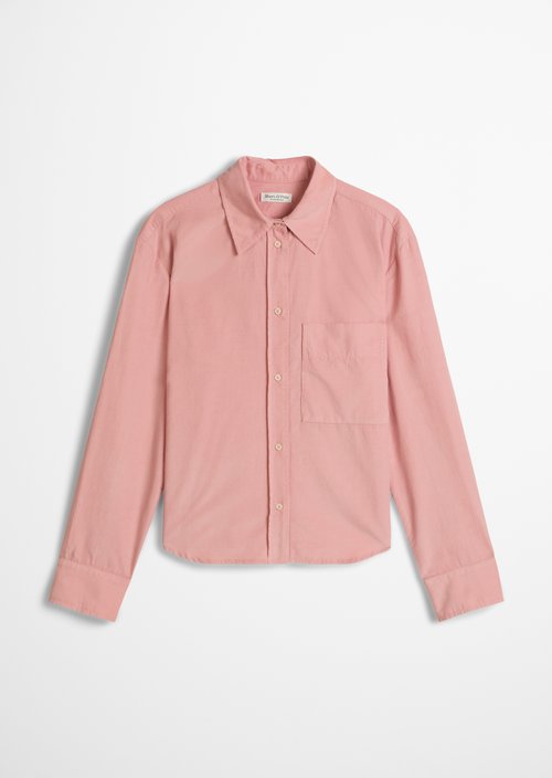 Relaxed fine corduroy blouse — Natural Rose