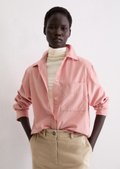 Relaxed fine corduroy blouse made from a soft cotton-lyocell blend