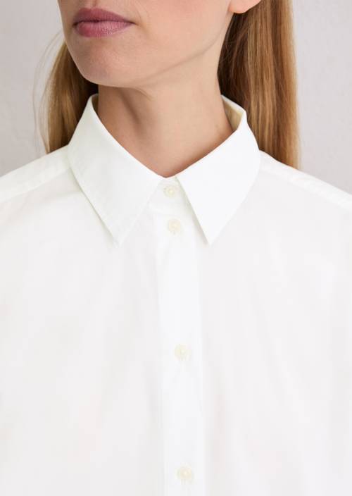 Regular long sleeve blouse White in detail view