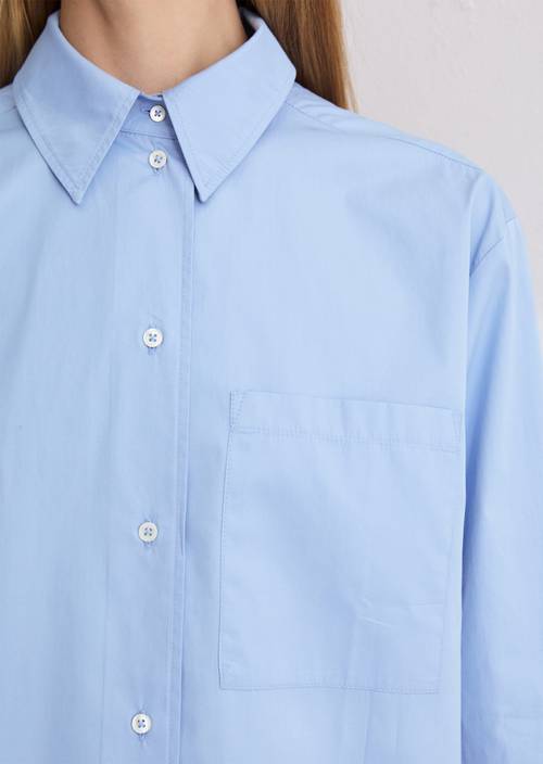 Boyfriend Bluse Sunny Sea in Detailansicht