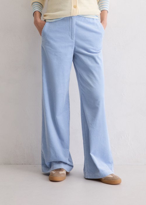 Corduroy pants wide — Soft Sea
