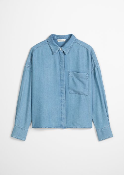 Regular denim blouse — Medium Blue
