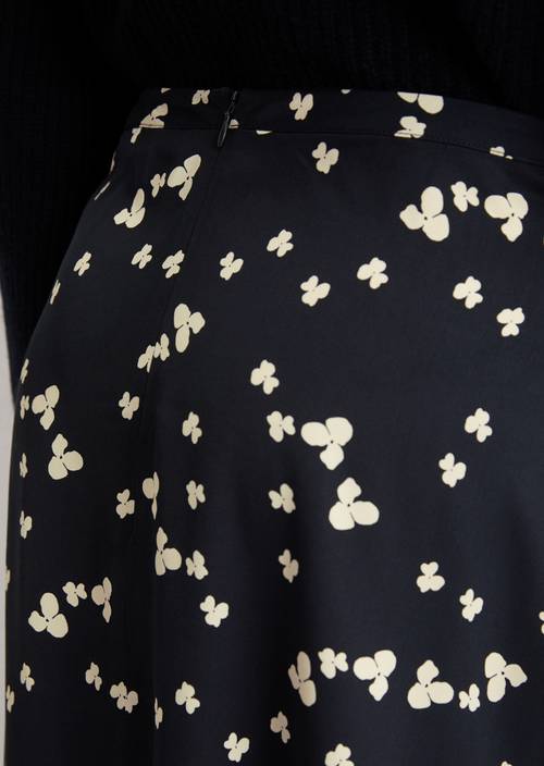 Ausgestellter Rock loose Dark Blue in Detailansicht