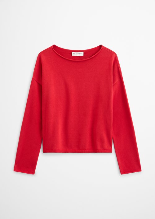 Loose knit sweater — Sunny Red