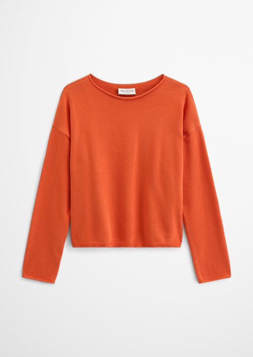 Loose knit sweater — Vivid Orange