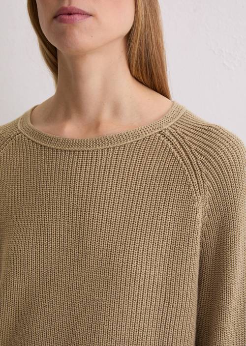 DfC Pullover loose Soft Mocca in Detailansicht