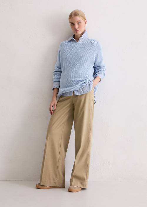 DfC Pullover loose Soft Sea in Frontalansicht