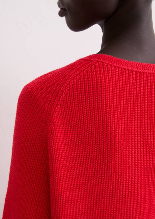 DfC Pullover loose Bright Red in Detailansicht