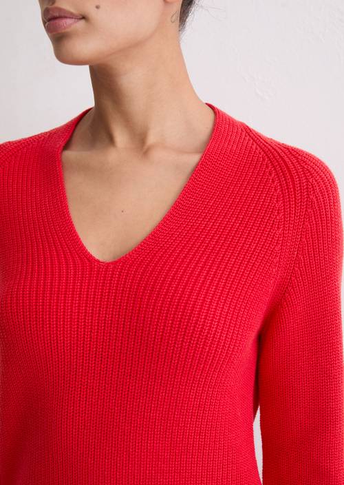 DfC Pullover regular Bright Red in Detailansicht