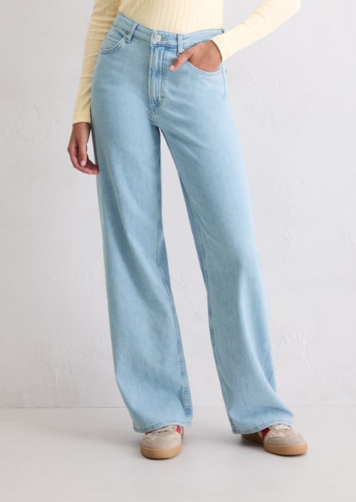 Jeans model Tolva wide long — Light Blue