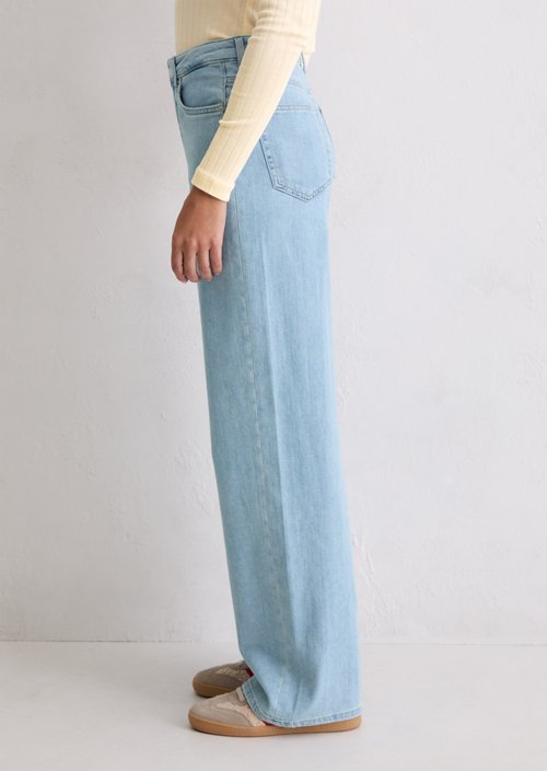 Jeans model Tolva wide long — Light Blue