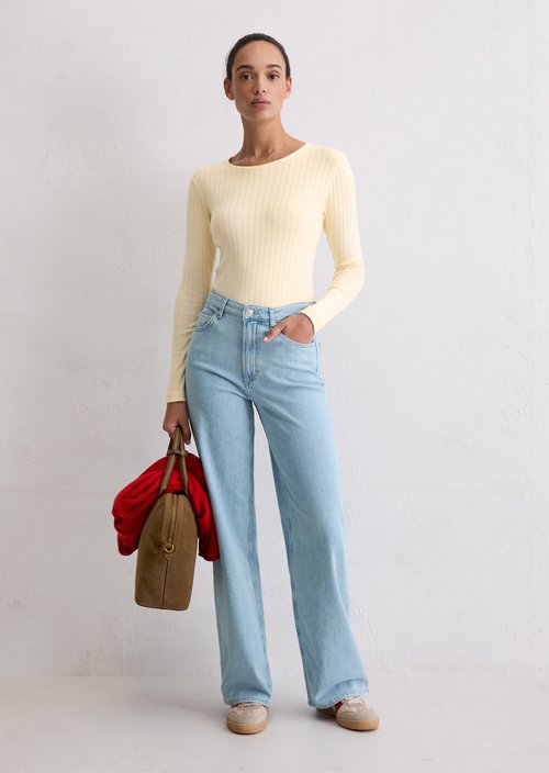 Jeans model Tolva wide long — Light Blue