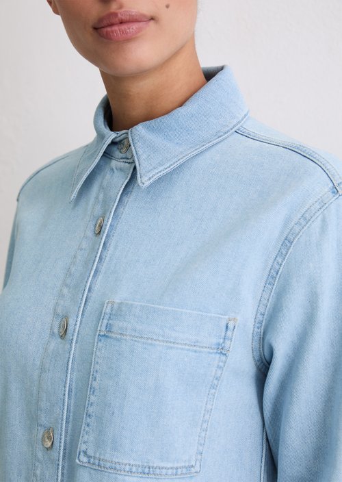 Regular denim shirt — Light Blue