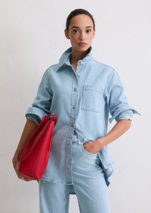 Regular denim shirt — Light Blue