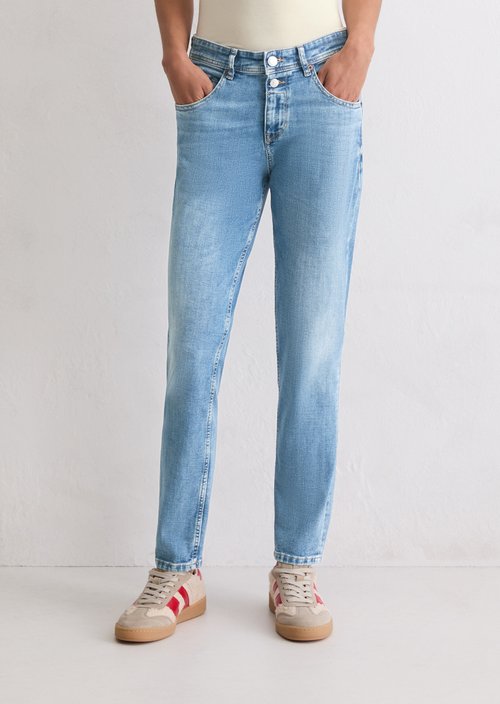 Jeans model Theda boyfriend cropped — Medium Blue