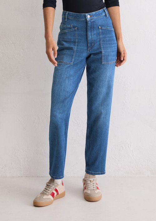 Jeans model Iva boyfriend cropped — Dark Blue