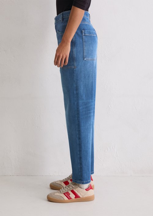 Jeans model Iva boyfriend cropped — Dark Blue