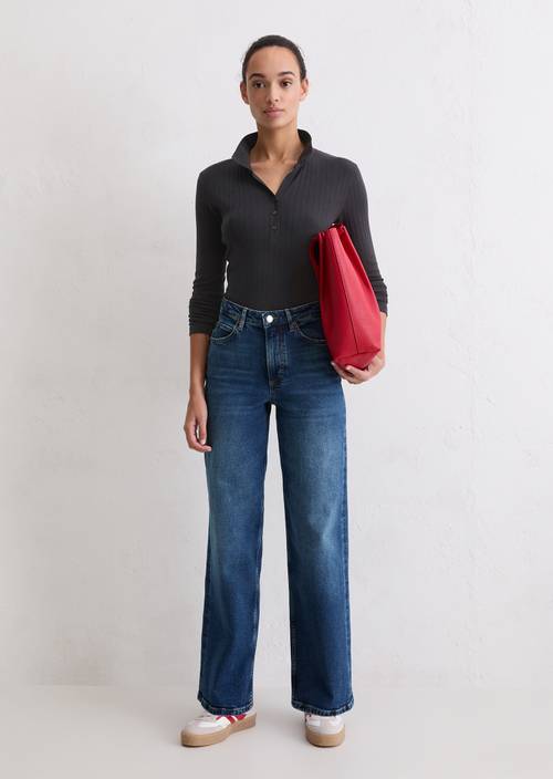 Dżinsy model Tolva szerokie Dark Blue w widoku z przodu