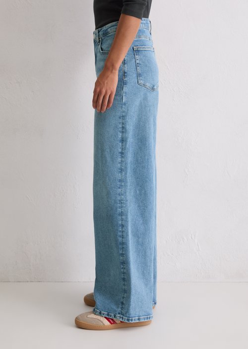 Jeans model Lania wide — Light Blue