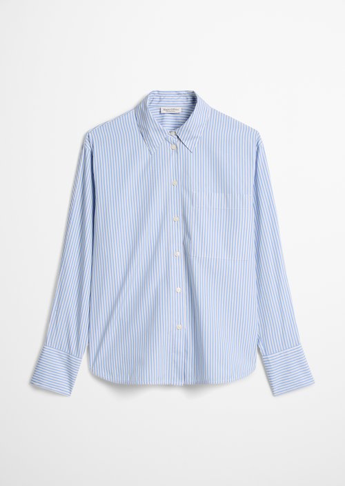 Oversize striped blouse — Bright Blue