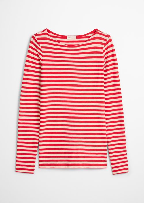 Regular striped longsleeve — Medium Red