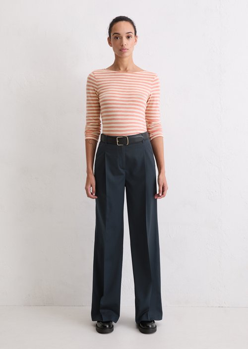 Regular striped longsleeve — Light Pink
