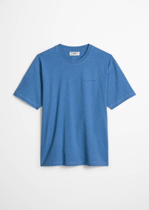 T-shirt relaxed Medium Blue en vue isolée sans mannequin