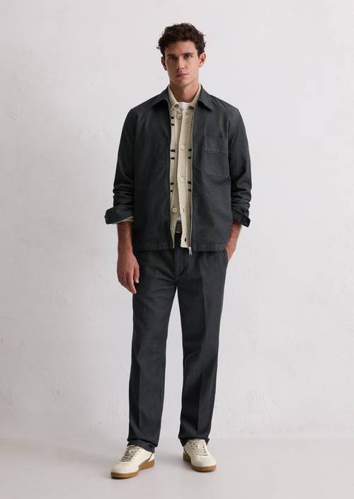 Pantaloni modello Bunkris dritti Dark Blue in vista frontale