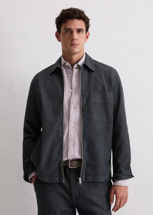 Sobrecamisa vaquera Dark Blue en vista frontal