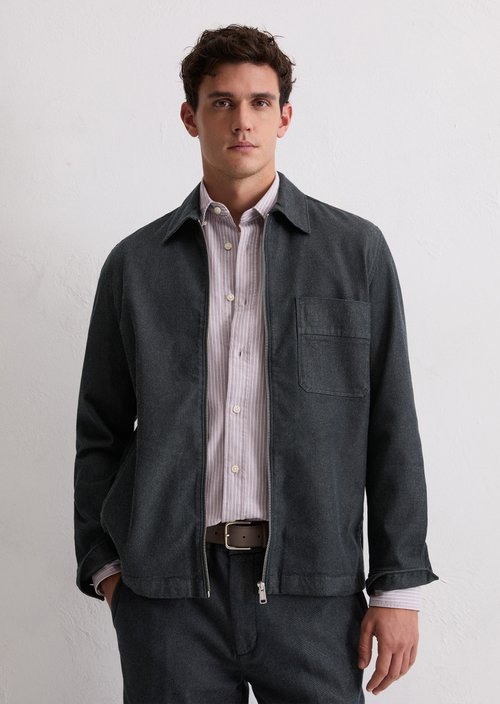 Denim overshirt — Dark Blue