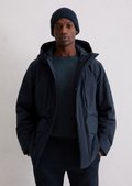 ジャケット・アウター YOKE DETACHABLE DUSTER COAT NAVY M Hooded jacket MOP x Function made from waterproof performance