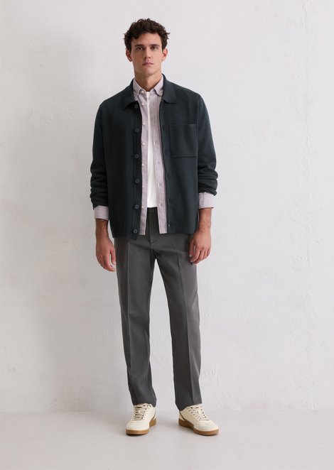 Marc O'Polo Chino model Osby taps toelopend, Heren, grijs, 29/32, 58% Katoen, 40% Lyocell, 2% Elasthaan