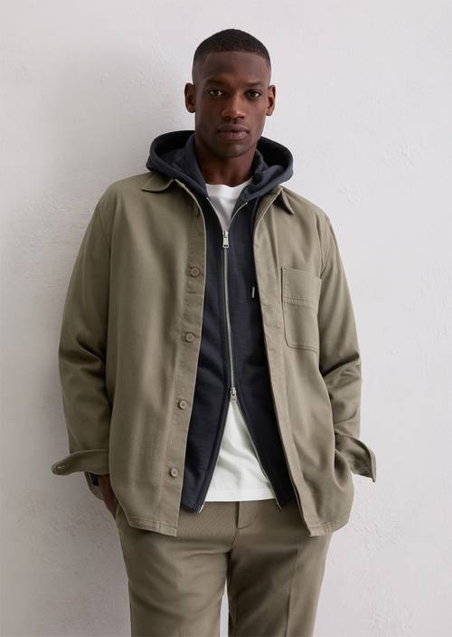 Overshirt Pavestone in front view