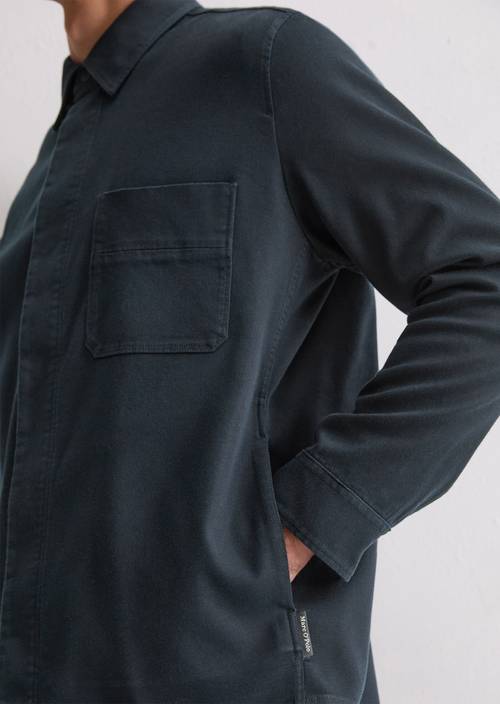 Overshirt Dark Navy in detail view
