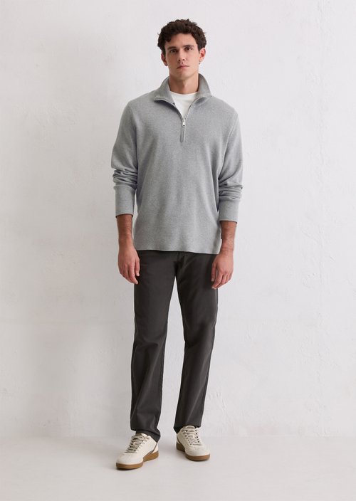 Marc O'Polo Chino model Osby tapered, Heren, grijs, 29/30, 97% Katoen, 3% Elasthaan